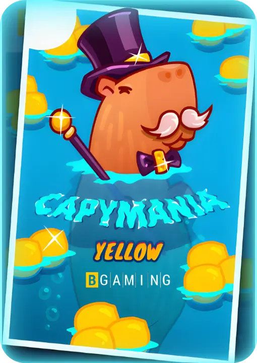 Capymania Yellow slot game by BGaming - Play free at PlaySlotsMobile sweepstakes casino