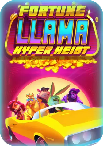 Fortune Llama Hyper Heist slot game by Fantasma Games - Play free at PlaySlotsMobile sweepstakes casino